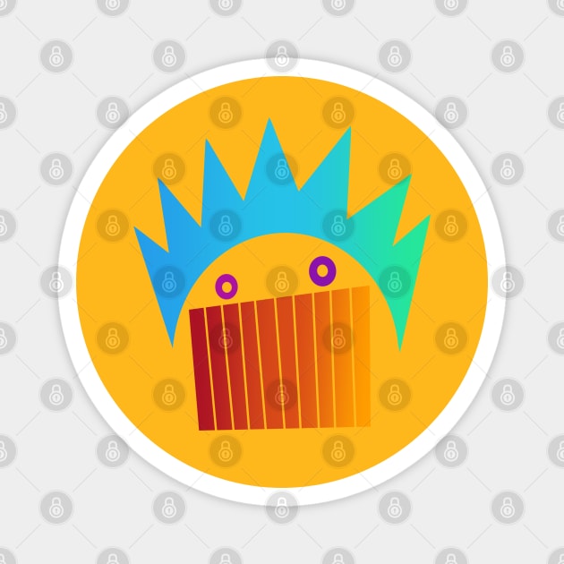 Ween Rainbow Boognish Silhouette Magnet by brooklynmpls